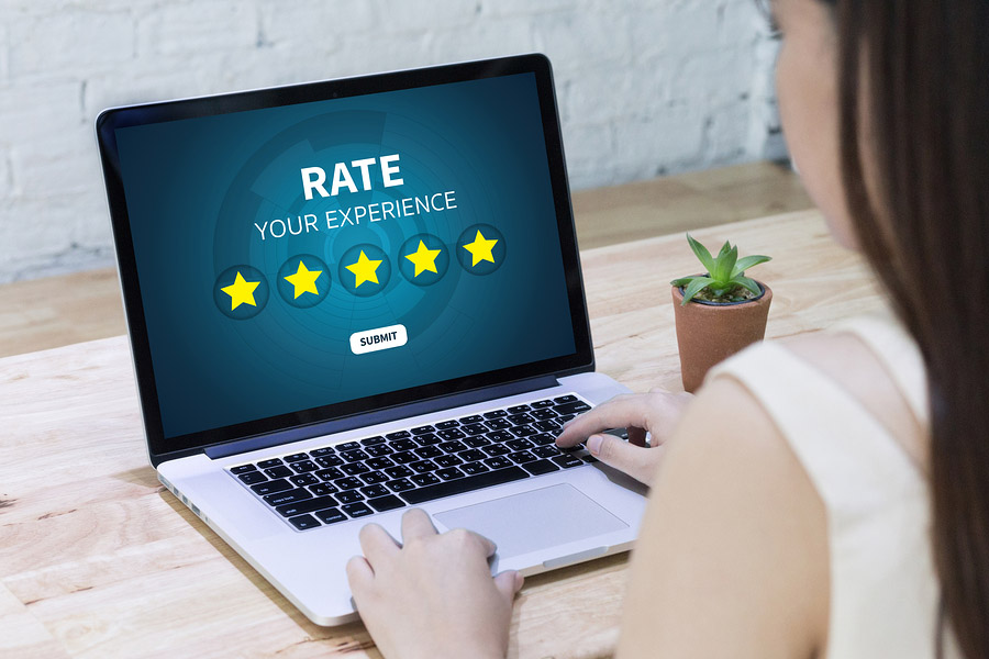 Easy rate your experience page