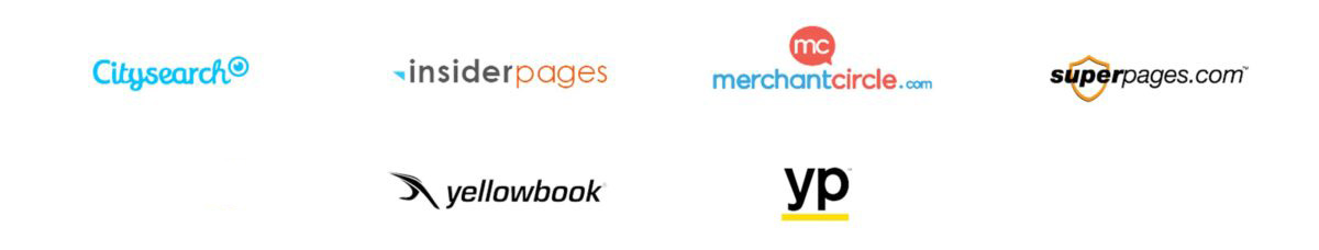 Directory Review Sites Citysearch, insiderpages, merchantcircle, Superpages.com, yellowbook, yp